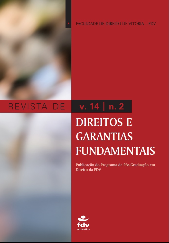 					Visualizar v. 14 n. 2 (2013): Revista de Direitos e Garantias Fundamentais
				