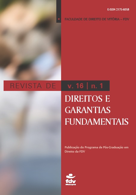 					Visualizar v. 16 n. 1 (2015): Revista de Direitos e Garantias Fundamentais
				