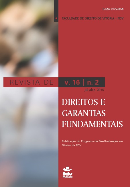 					Visualizar v. 16 n. 2 (2015): Revista de Direitos e Garantias Fundamentais''
				