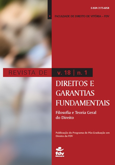 					Visualizar v. 18 n. 1 (2017): Revista de Direitos e Garantias Fundamentais - Filosofia e Teoria Geral do Direito
				